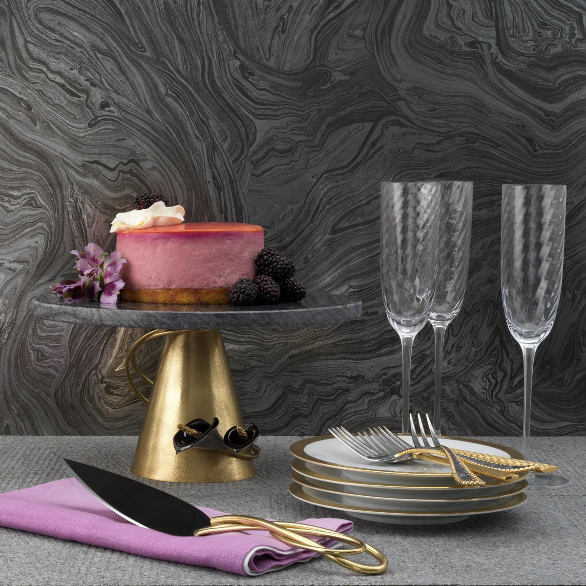 Michael Aram Calla Lily Cake Knife & Server Set