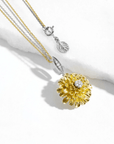 Michael Aram Dandelion Flower Pendant Necklace with Diamonds