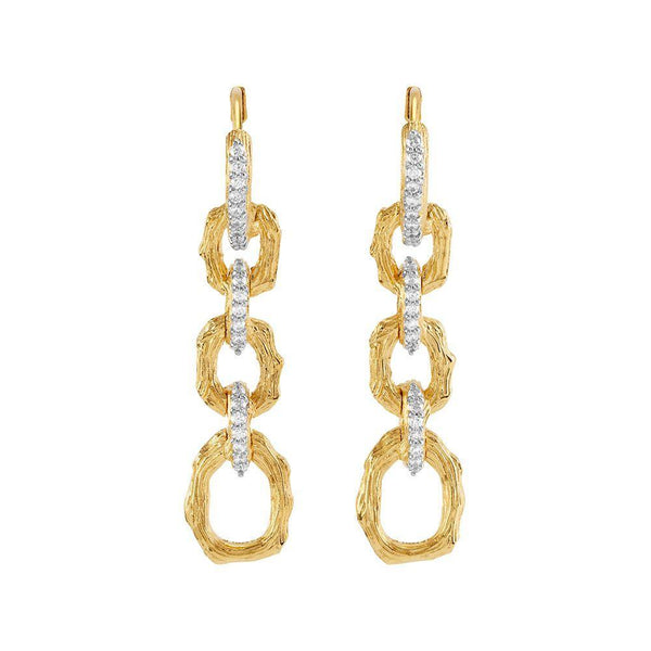 Michael Aram Enchanted Forest Link Earrings with Diamonds