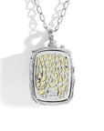 Michael Aram Enchanted Forest Pendant Necklace with Gold Doublet and Diamonds