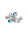 Michael Aram Enchanted Forest Ring with Blue Topaz and Diamond