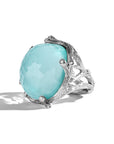 Michael Aram Enchanted Forest Ring with Turquoise Doublet and Diamonds