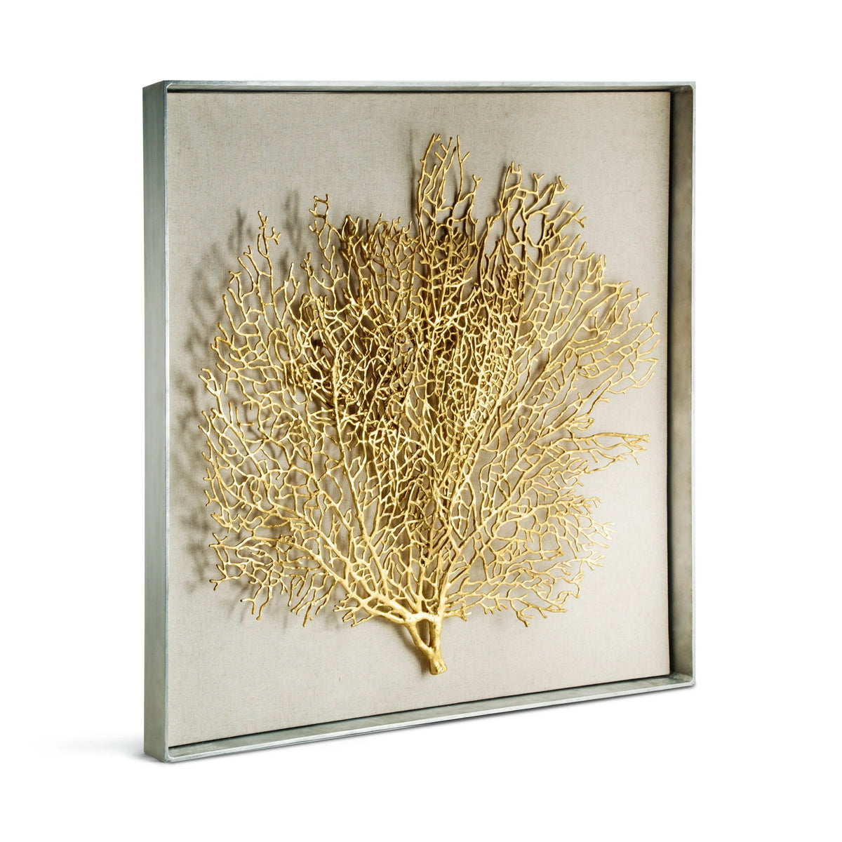 Michael Aram Fan Coral Large Fabric Shadow Box