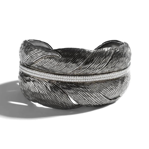 Michael Aram Feather Cuff with Diamonds