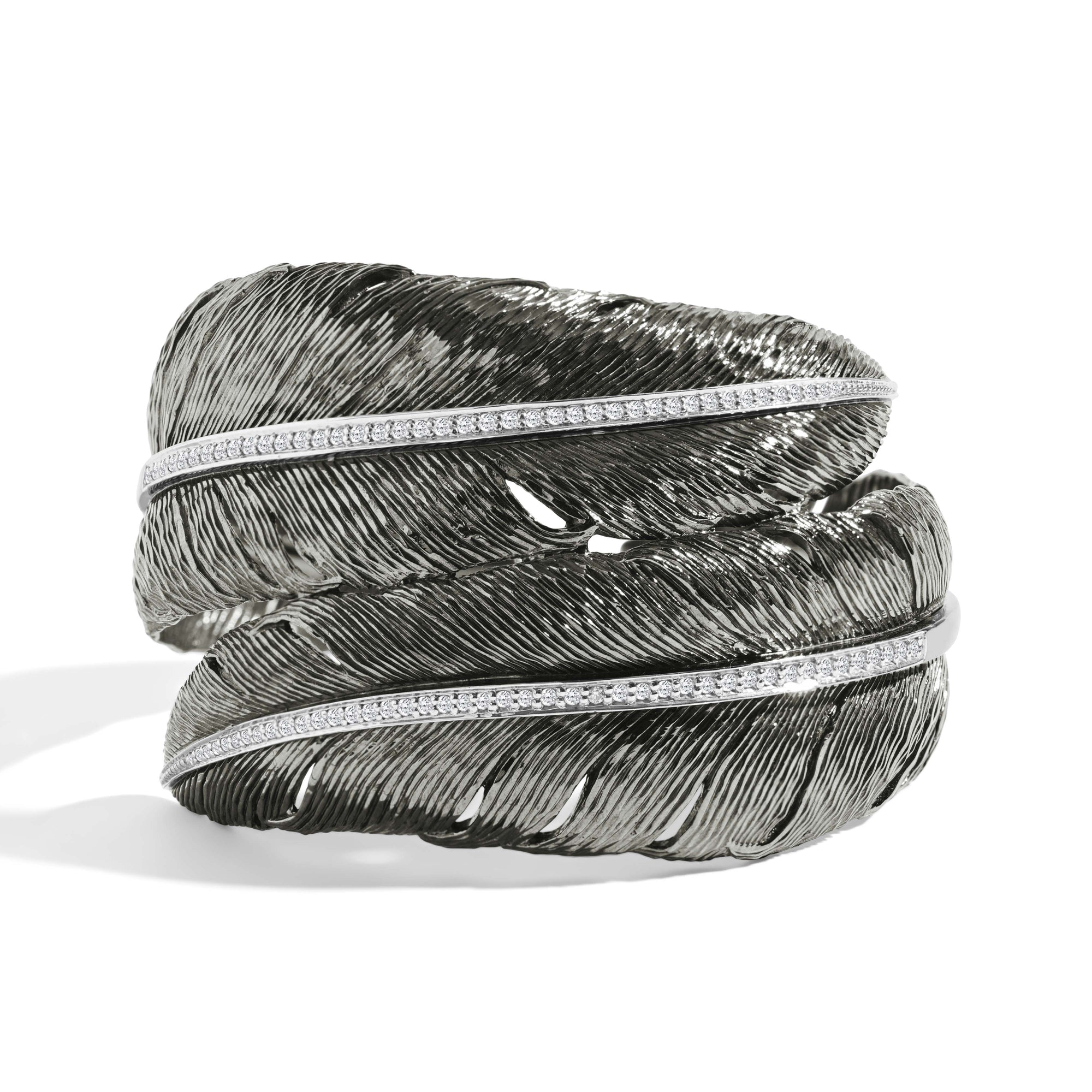 Michael Aram Feather Cuff with Diamonds