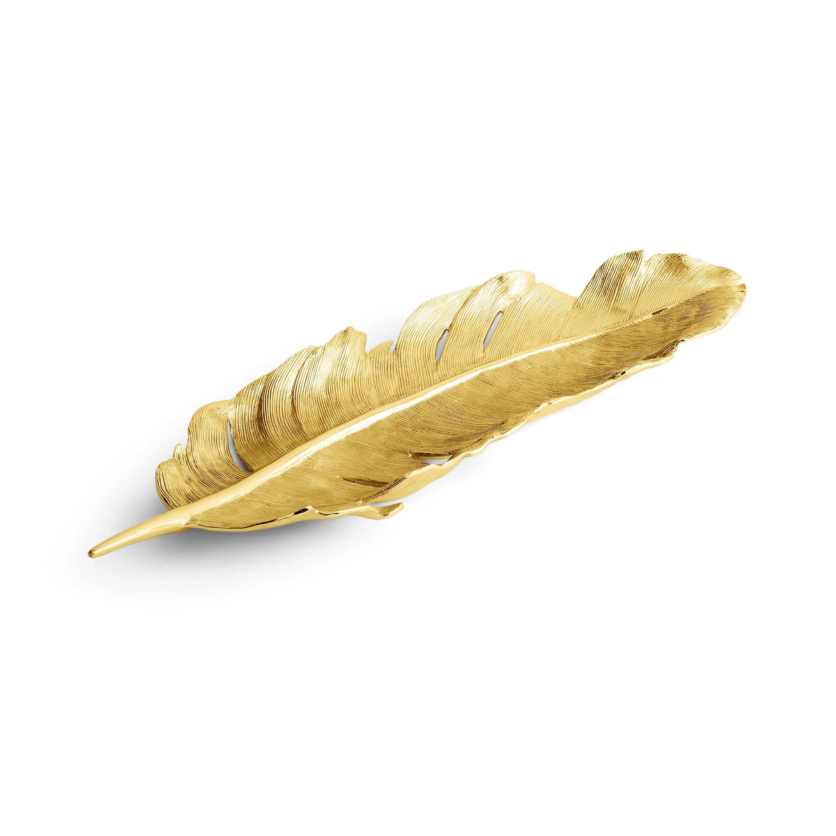 Michael Aram Feather Tray Gold