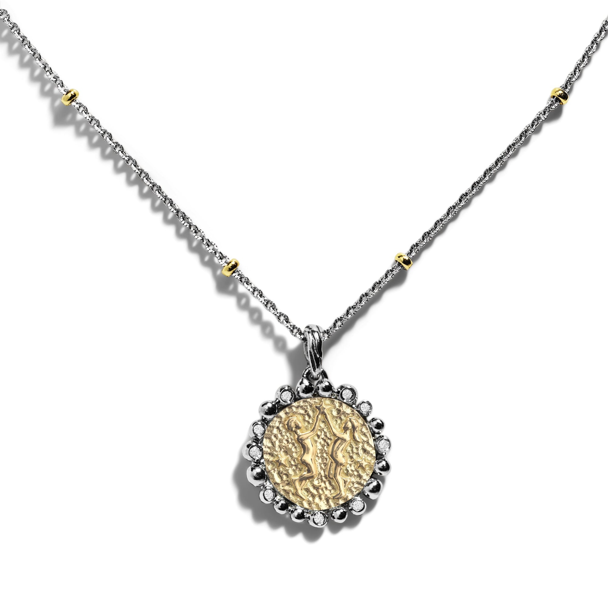 Michael Aram Gemini Zodiac Pendant with Diamonds