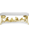 Michael Aram Golden Ginkgo Bench