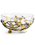 Michael Aram Golden Ginkgo Medium Glass Bowl