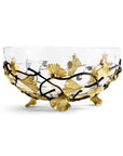 Michael Aram Golden Ginkgo Medium Glass Bowl