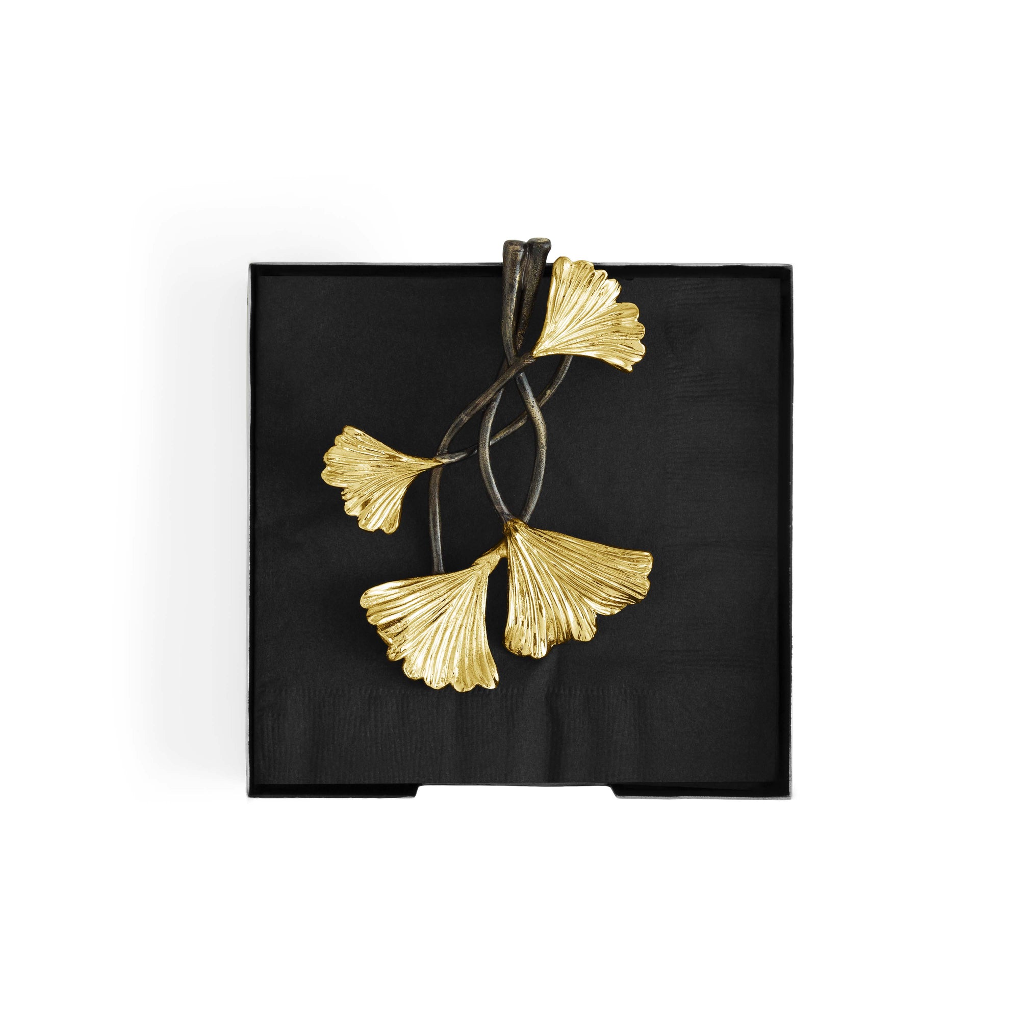 Michael Aram Golden Ginkgo Napkin Holder