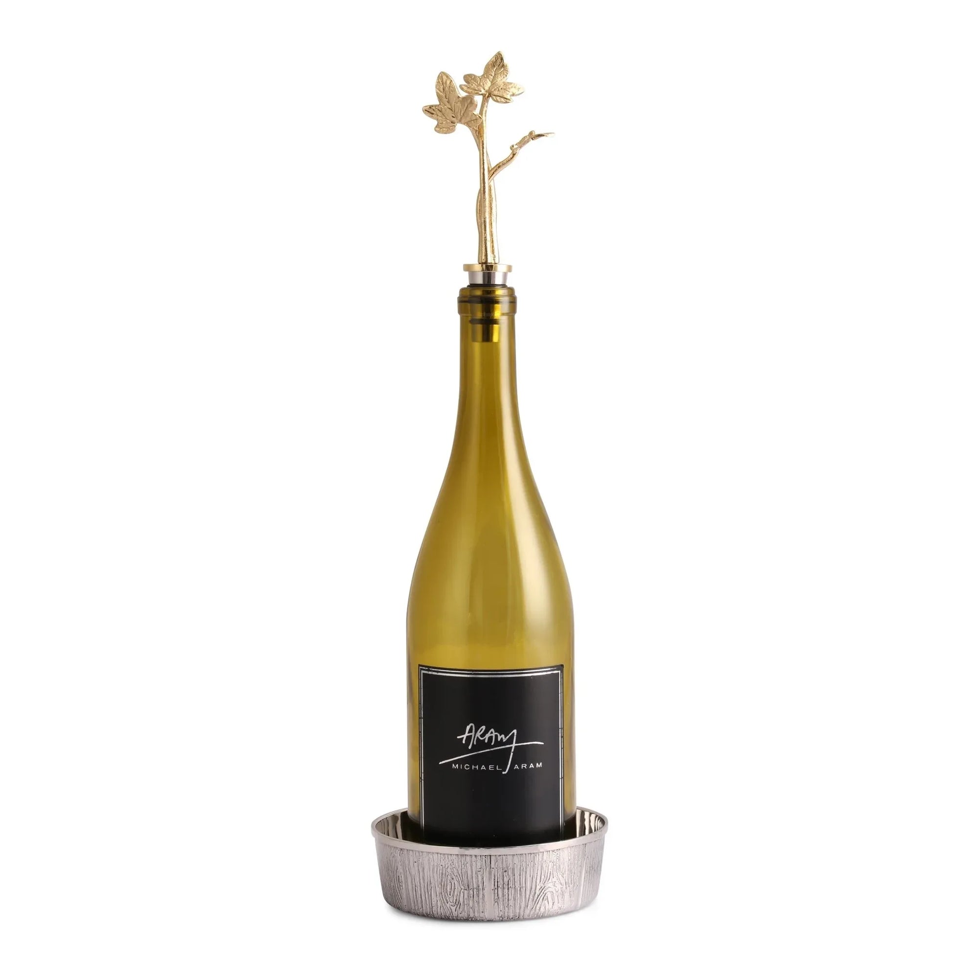 Michael Aram Ivy & Oak Coaster & Stopper Set