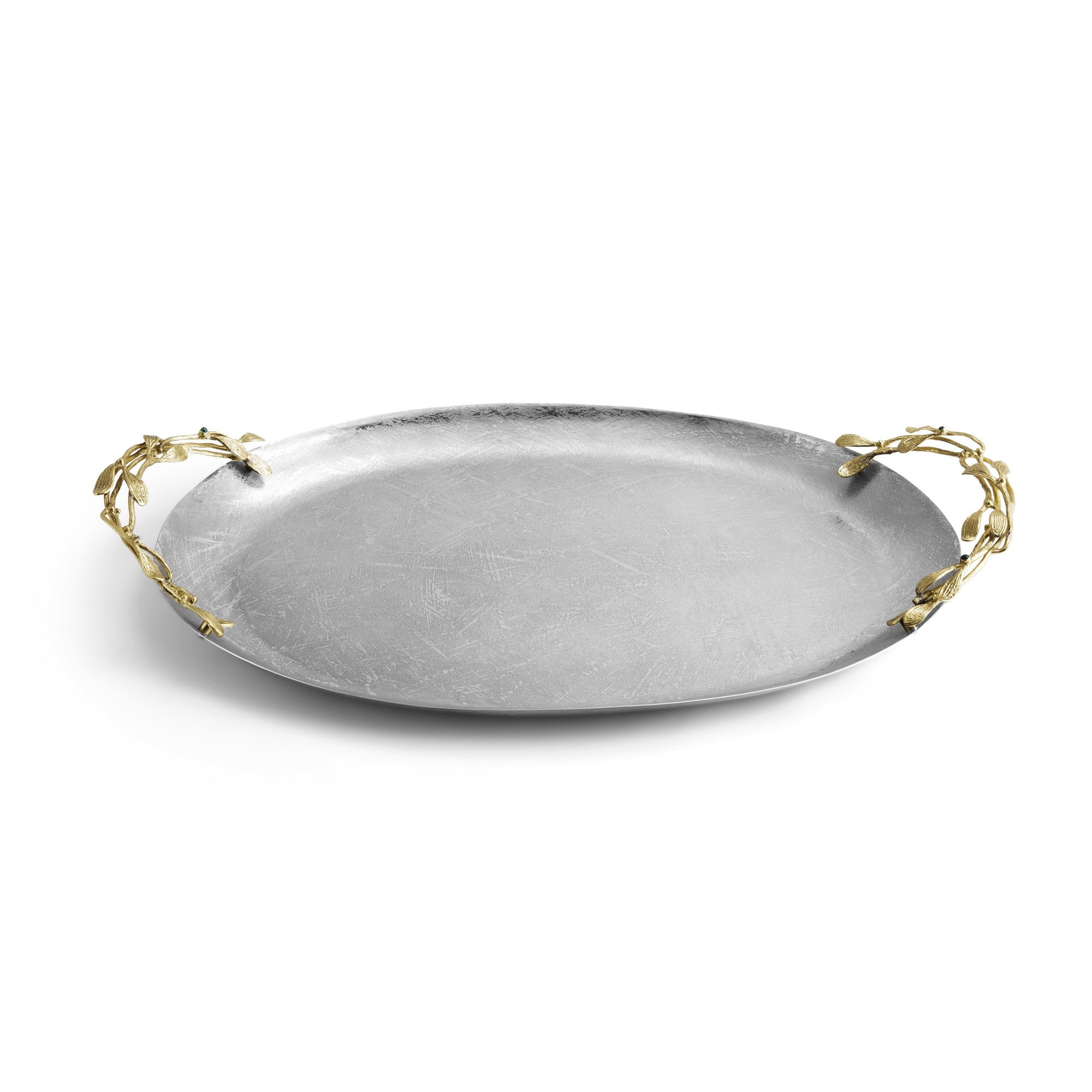 Michael Aram Mistletoe Large Oval Tray