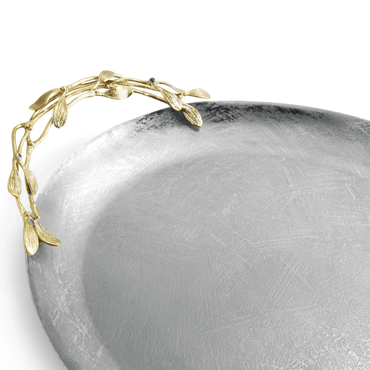 Michael Aram Mistletoe Large Oval Tray