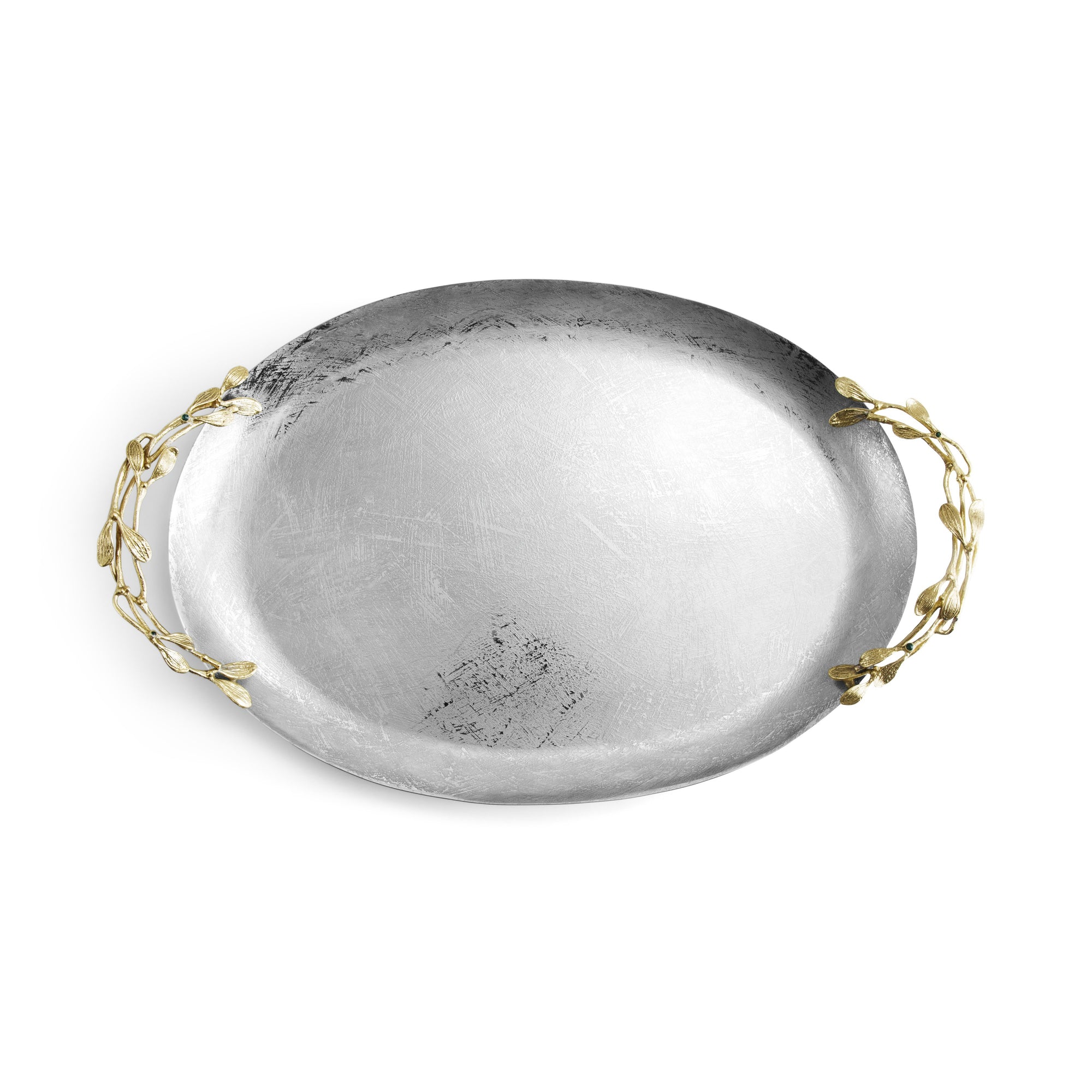 Michael Aram Mistletoe Large Oval Tray