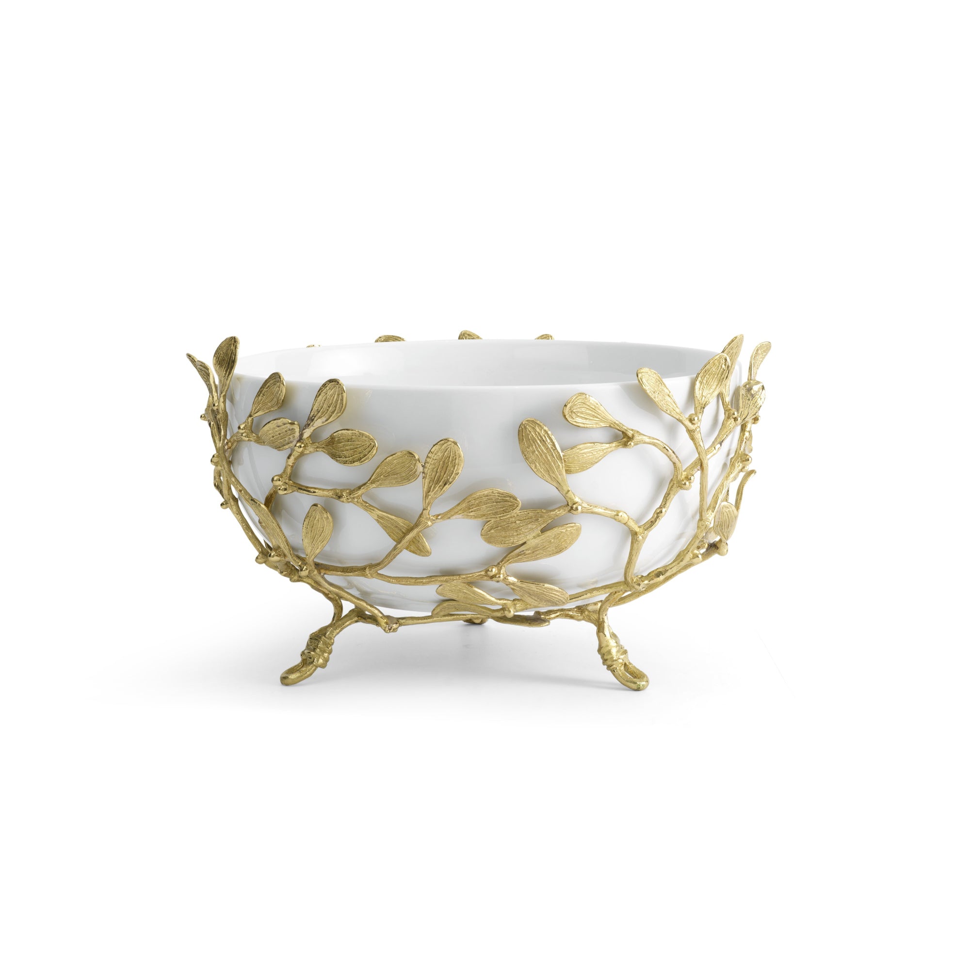 Michael Aram Mistletoe Porcelain Serving Bowl