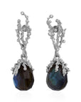 Michael Aram Ocean Earrings with Labradorite and Diamonds