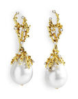 Michael Aram Ocean Earrings with Pearls and Diamonds