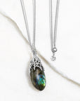 Michael Aram Ocean Pendant Necklace with Labradorite and Diamonds