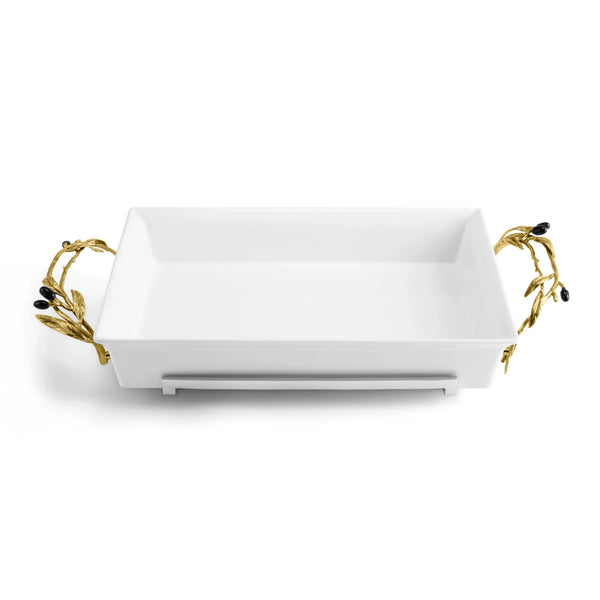 Michael Aram Olive Branch 3-Quart Casserole