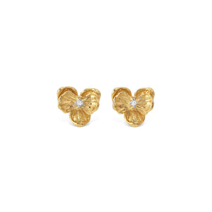 Michael Aram Orchid 7mm Earring with Diamonds