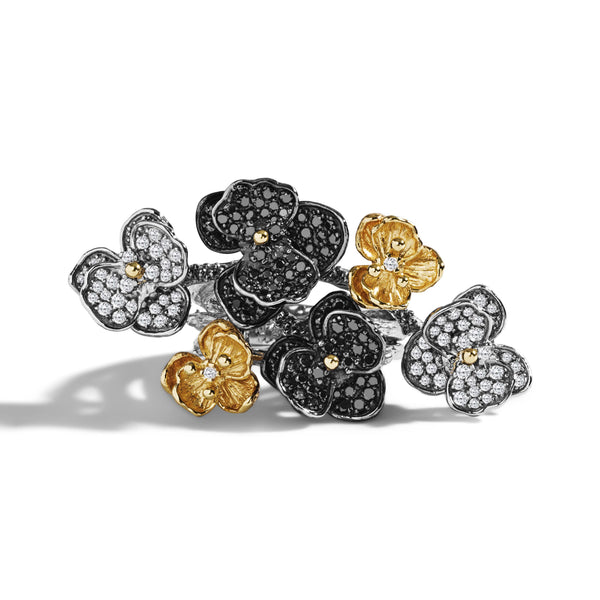 Michael Aram Orchid Cluster Ring with Diamonds