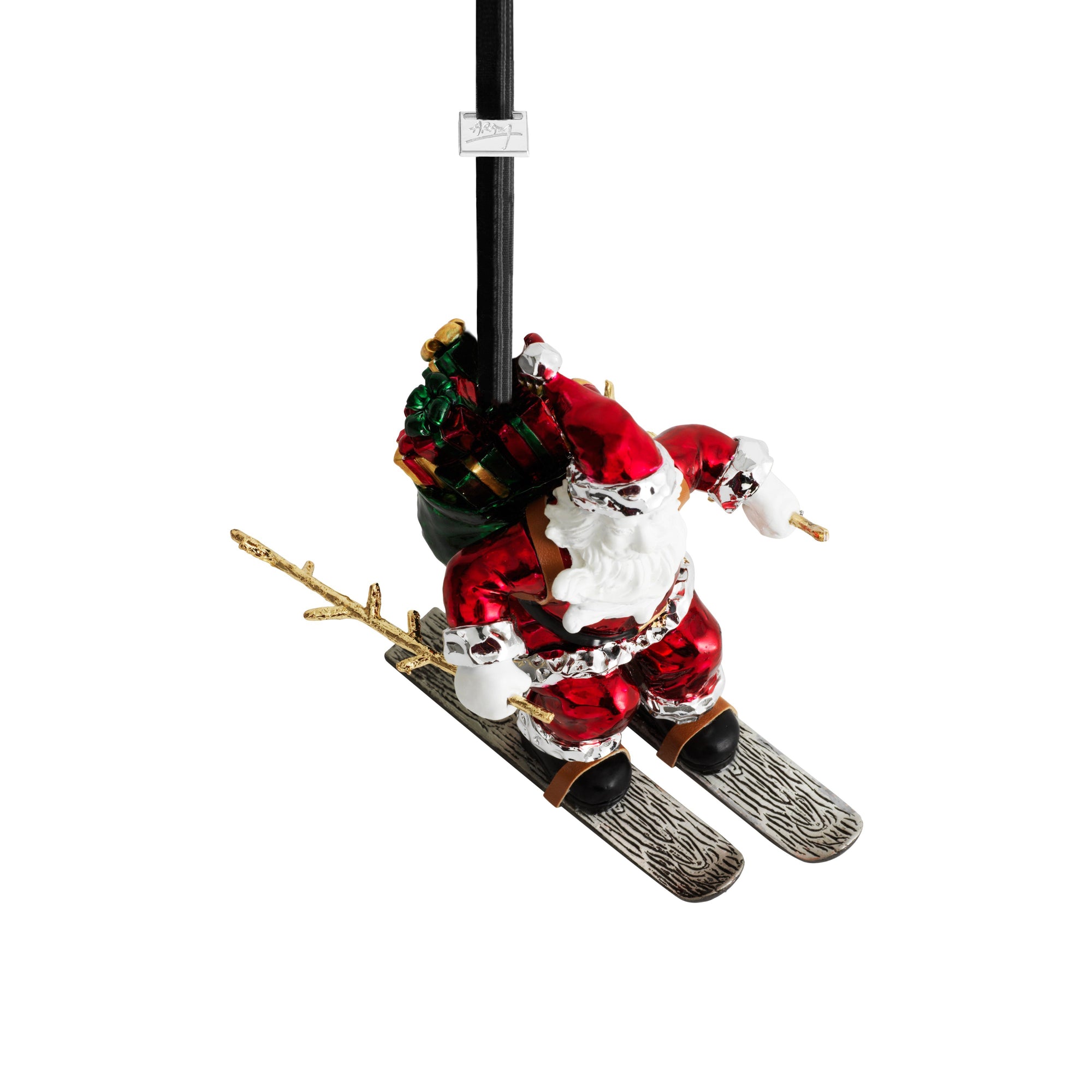 Michael Aram Skiing Santa Ornament