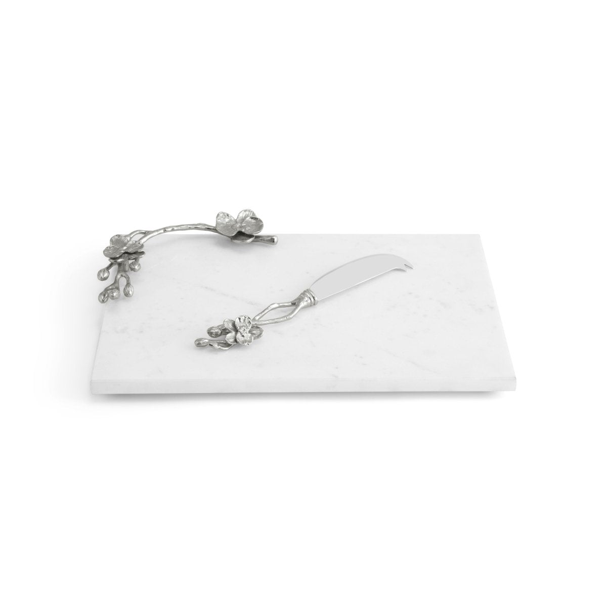 Michael Aram White Orchid Cheese Board with Knife