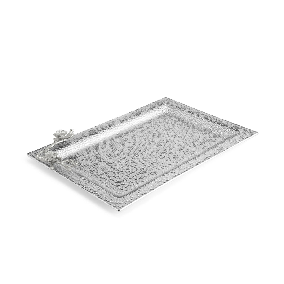 Michael Aram White Orchid Large Glass Tray